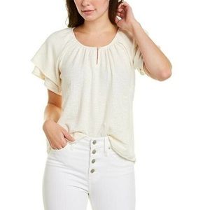 Madewell Texture & Thread, 100% Cotton slub top. Ivory. Size XL. Excellent cond